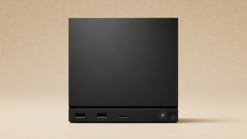 Steam Machine da Valve, cubo preto compacto